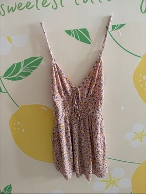 Aeropostale Dusty Pink Floral Strap Dress